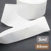 5 Meters Waistband Elastic White 65mm - ACCESSOIRES LEDUC BV